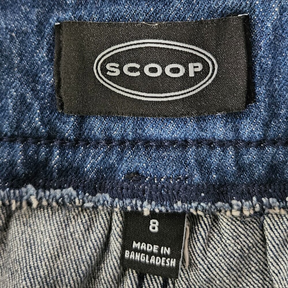 Cute SCOOP Women's Denim Mini Skirt w/Double Waistband - Size 8 - NWT - Picture 4 of 5